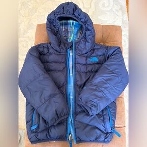 The North Face Reversible Kids Blue Puffer Jacket